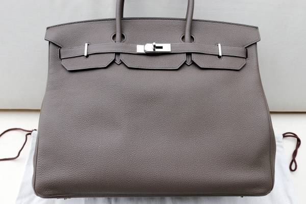 BIRKIN Bag 40 | Etoupe | Palladium Hardware | Leather | April 2016