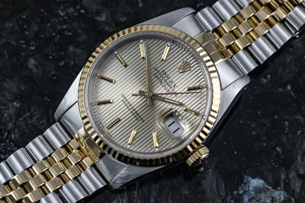 DATE JUST Chronometer | 16233 | Tapestry Dial | Rolex Service December 2020