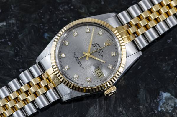 Rolex DATE JUST Chronometer | 16013 | Computer Dial | Diamant Indizes | unpoliert