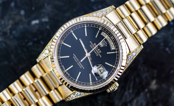 Rolex DAY-DATE Chronometer | Ref. 18338 | Diamant Hörner | 1995 | ROLEX Service 2022