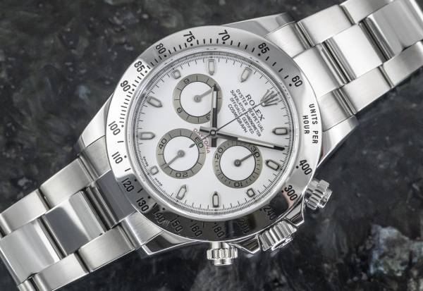 Rolex 116520 Cosmograph Daytona weißes APH Dial Full Set 2014