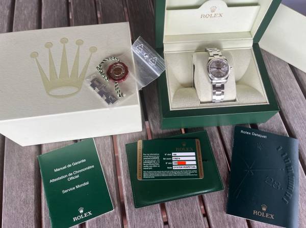 Rolex DATE JUST 31 | silver Index Dial | 178274 | 2011 Full Set |