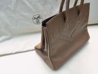 Limited Edition HERMES Shadow Birkin Bag 35 Alezan Image 10