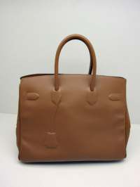Limited Edition HERMES Shadow Birkin Bag 35 Alezan Image 12