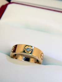 LOVE Ring mit 3 Brillanten Box and Certificate 2013 photo 7