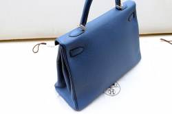 KELLY Bag 35 | blue Agate | Gold Hardware | Leather | July 2017 photo 5