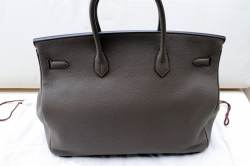 BIRKIN Bag 40 | Etoupe | Palladium Hardware | Leather | April 2016 photo 9