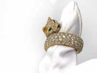 Panthère de Cartier Ring | Yellowgold | app. 6.5 ct Pavè | Diamond Emerald Onyx photo 5