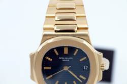 early NAUTILUS 3800 | Yellowgold | Jeans blue Dial | 1983 | Patek Service photo 16