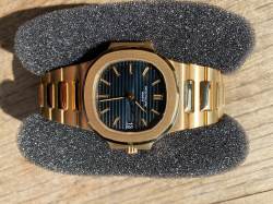 early NAUTILUS 3800 | Yellowgold | Jeans blue Dial | 1983 | Patek Service photo 20