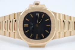 early NAUTILUS 3800 | Yellowgold | Jeans blue Dial | 1983 | Patek Service photo 2