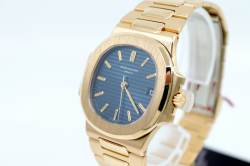 early NAUTILUS 3800 | Yellowgold | Jeans blue Dial | 1983 | Patek Service photo 8