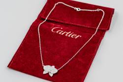 CARESSE D'ORCHIDÉES par Cartier Necklace | Whitegold | Diamond Pavé photo 6