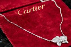 CARESSE D'ORCHIDÉES par Cartier Necklace | Whitegold | Diamond Pavé photo 7