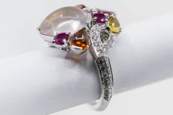 DÉLICES DE CARTIER SORBET Set | Necklace | Ring | Earrings | Multi Gem Diamond photo 11