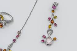 DÉLICES DE CARTIER SORBET Set | Necklace | Ring | Earrings | Multi Gem Diamond photo 5