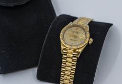 Lady DATE JUST President | Ref. 69288 | Diamond Dial and Bezel | Bark photo 11