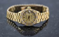 Lady DATE JUST President | Ref. 69288 | Diamond Dial and Bezel | Bark photo 12
