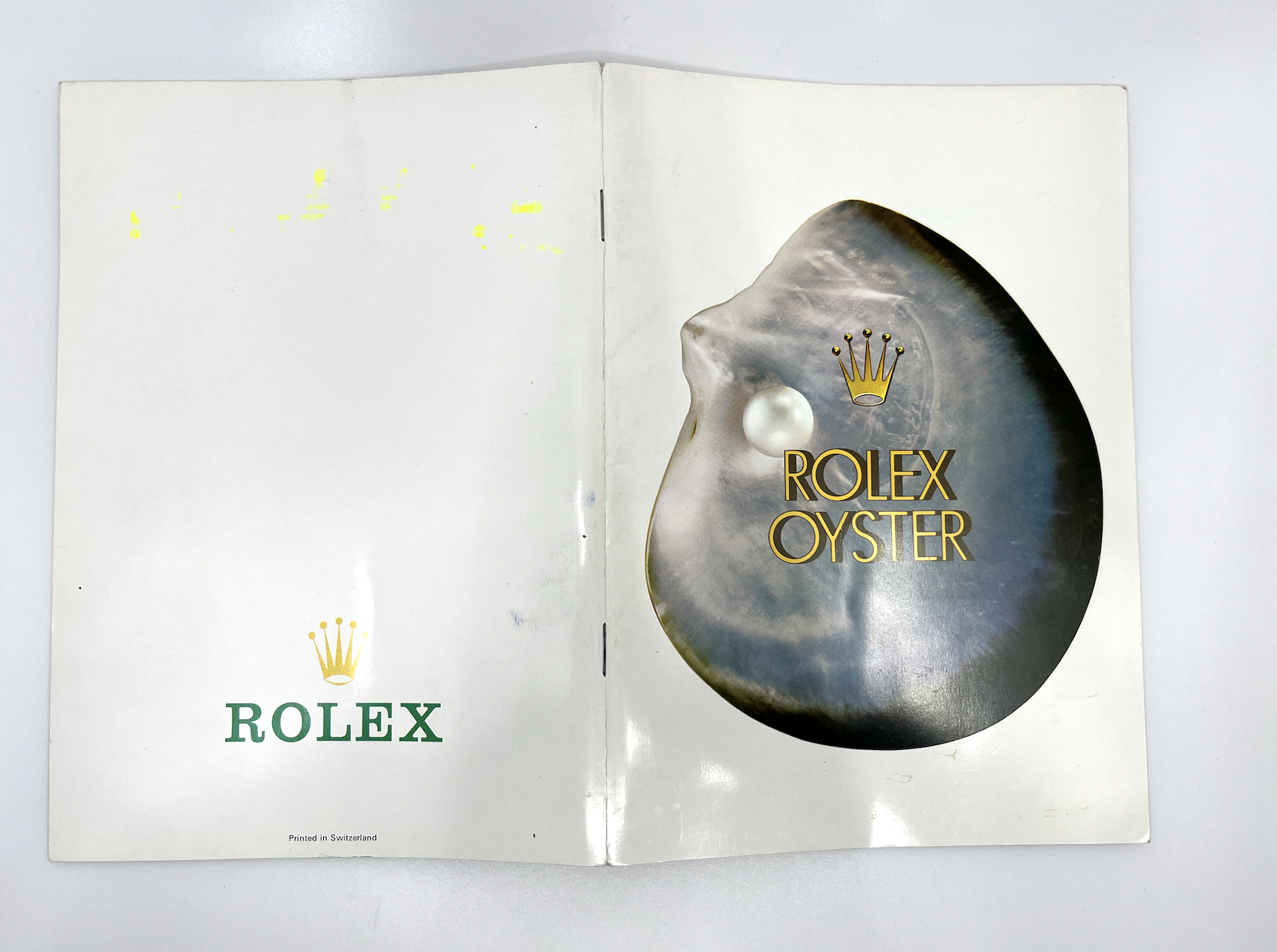 pre owned Rolex OYSTER Catalog from 1977 in German