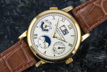 pre owned A. LANGE & SÖHNE LANGEMATIK Perpetual Calendar in 18k Yellowgold
