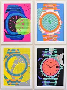 Big Four art images of watches